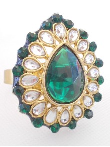 Kundan Finger Ring